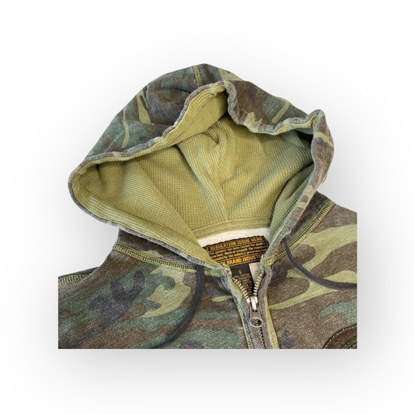 VHTF: new Lucky Brand シ Embroidered Winged Peace Sign Zip Hoodie Sweatshirt シ S - Picture 5 of 16